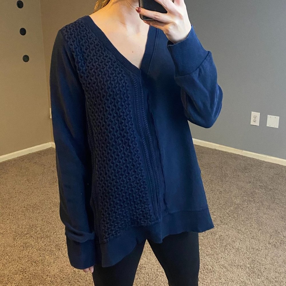 Anthropologie  Saturday Sunday Arcana Navy Sweater